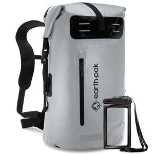 Earthpak Waterproof Backpack.  GREY 35L